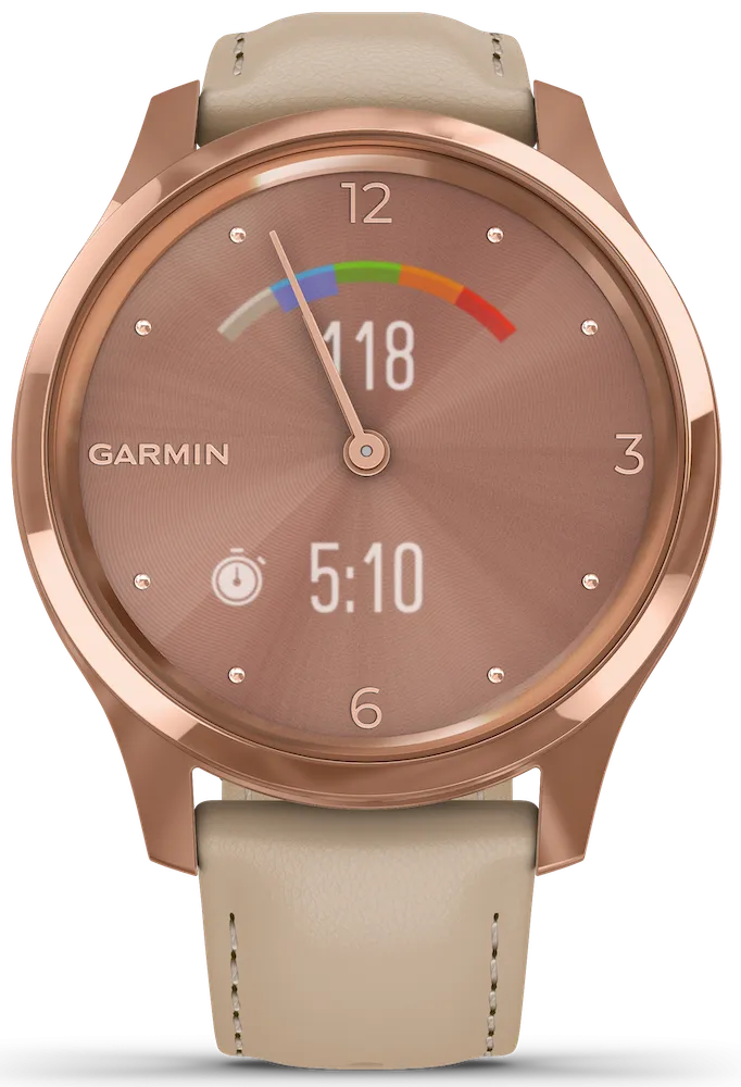 GRM Watch Vivomove Luxe Rose Gold PVD Sand Leather