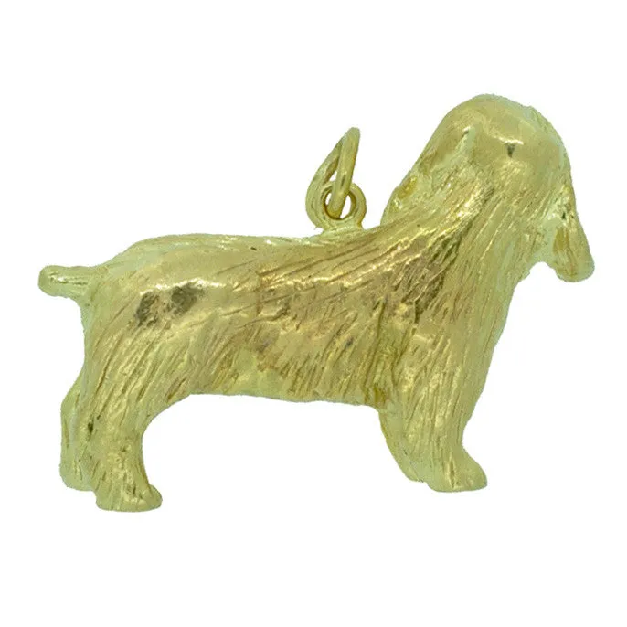 Hallmarked King Charles Spaniel Pendant