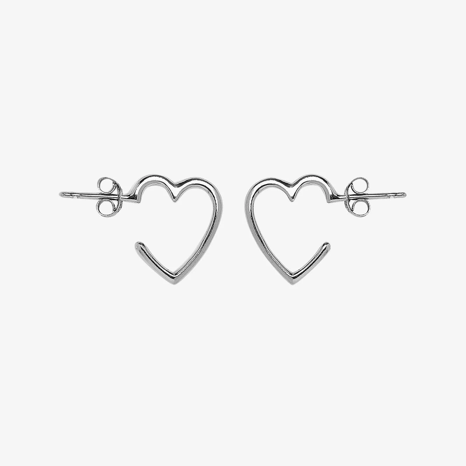 Heart Hoop Earrings