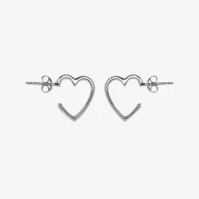 Heart Hoop Earrings