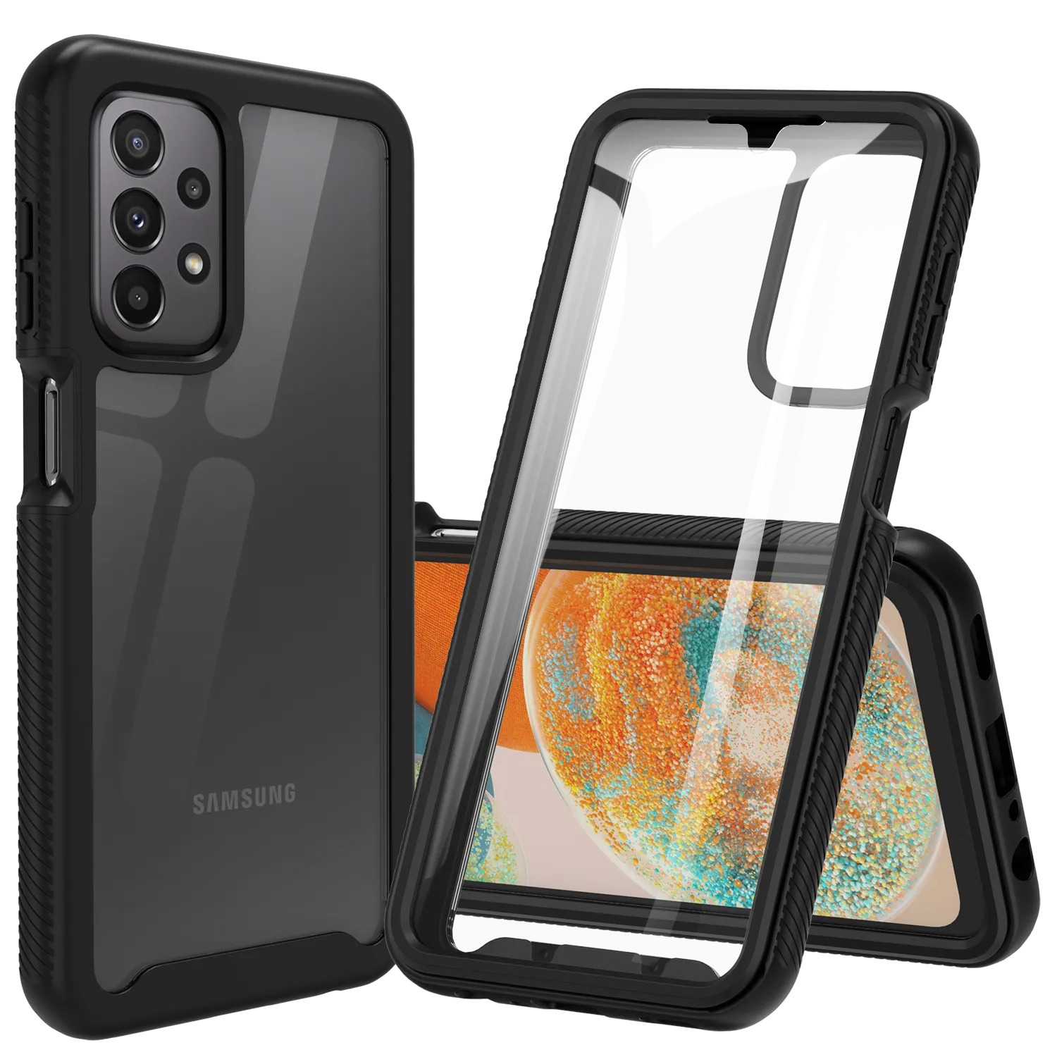 Heavy-Duty Case with Built-in Screen Protector for Samsung Galaxy A23 5G