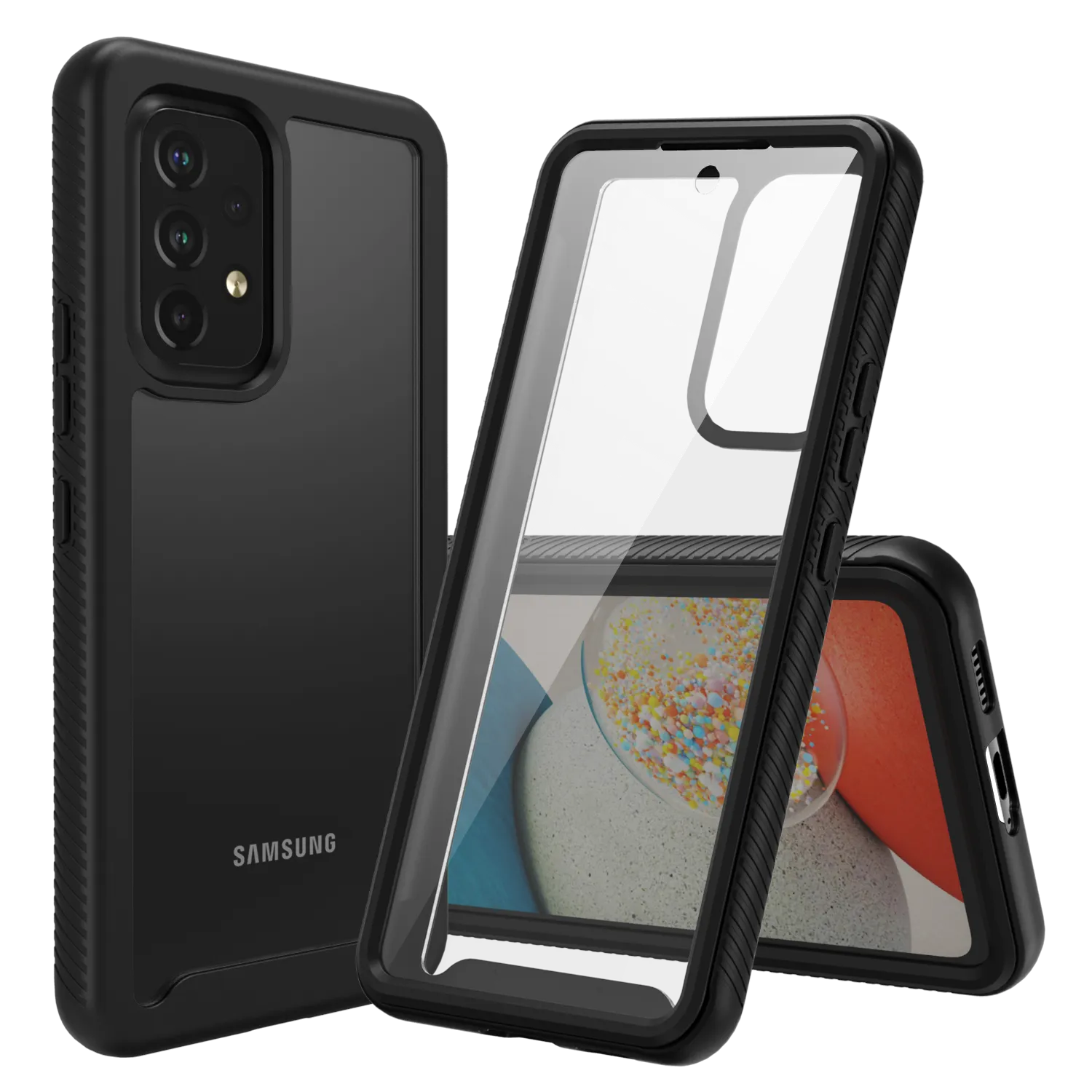 Heavy-Duty Case with Built-in Screen Protector for Samsung Galaxy A53 5G