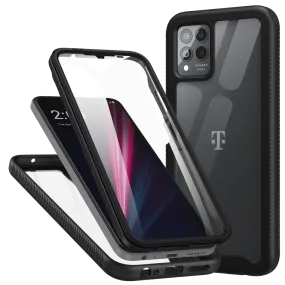 Heavy-Duty Case with Built-in Screen Protector for T-Mobile Revvl 6 Pro 5G