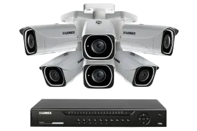 IP Camera System with 6 Ultra HD 4K Security Cameras & Lorex Cloud Connectivity