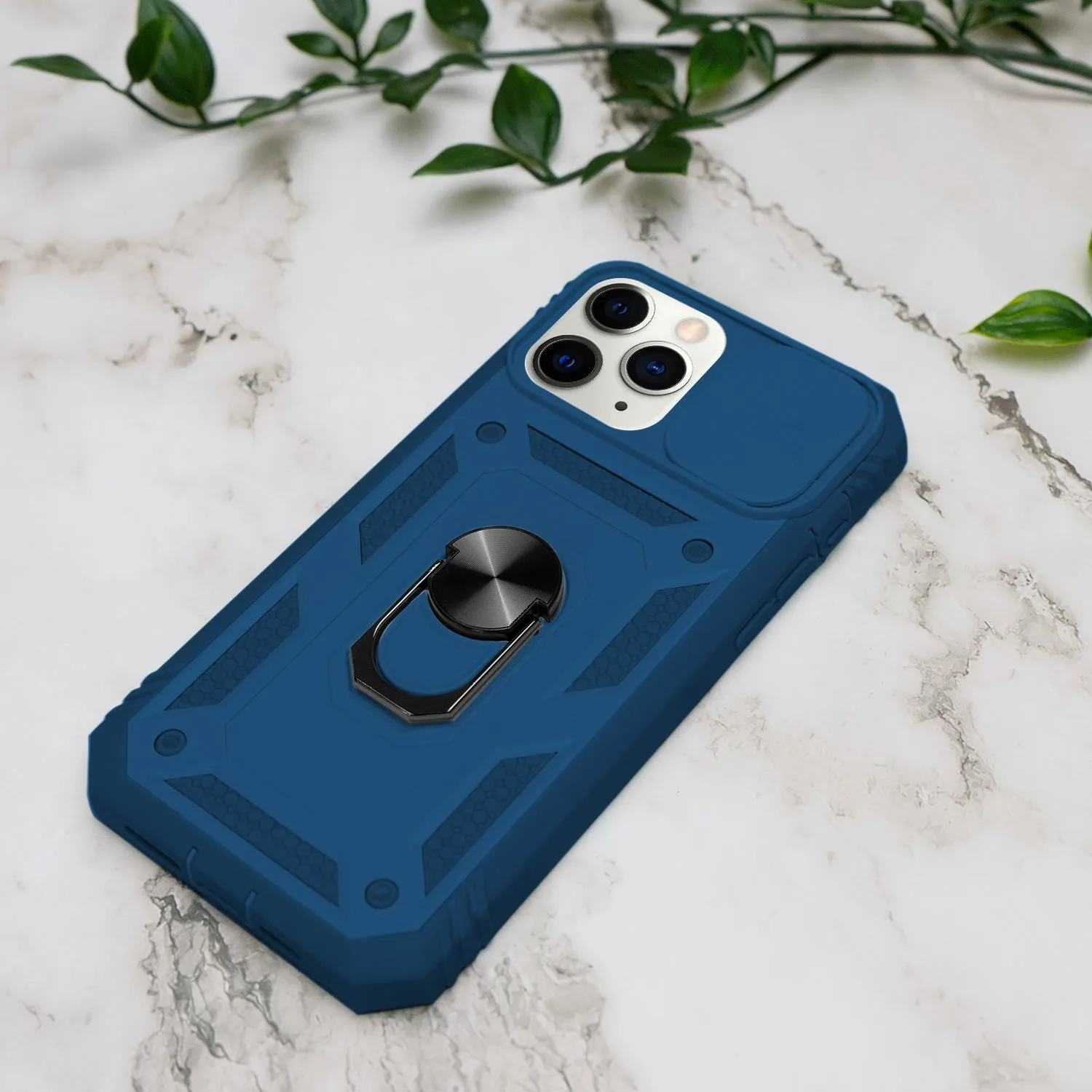 iPhone 11 Pro Max Case - Heavy-Duty, Ring Holder, Camera Cover