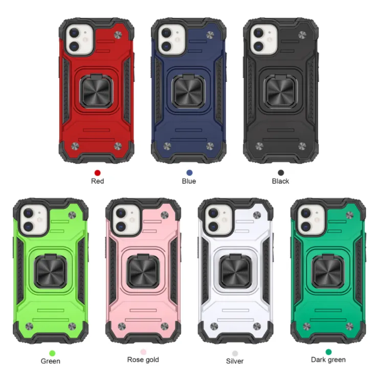 iPhone 12 Mini Case - Heavy-Duty, Ring Holder