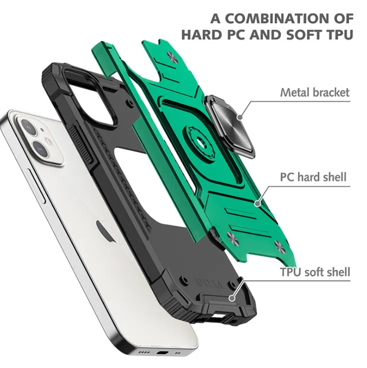 iPhone 12 Mini Case - Heavy-Duty, Ring Holder