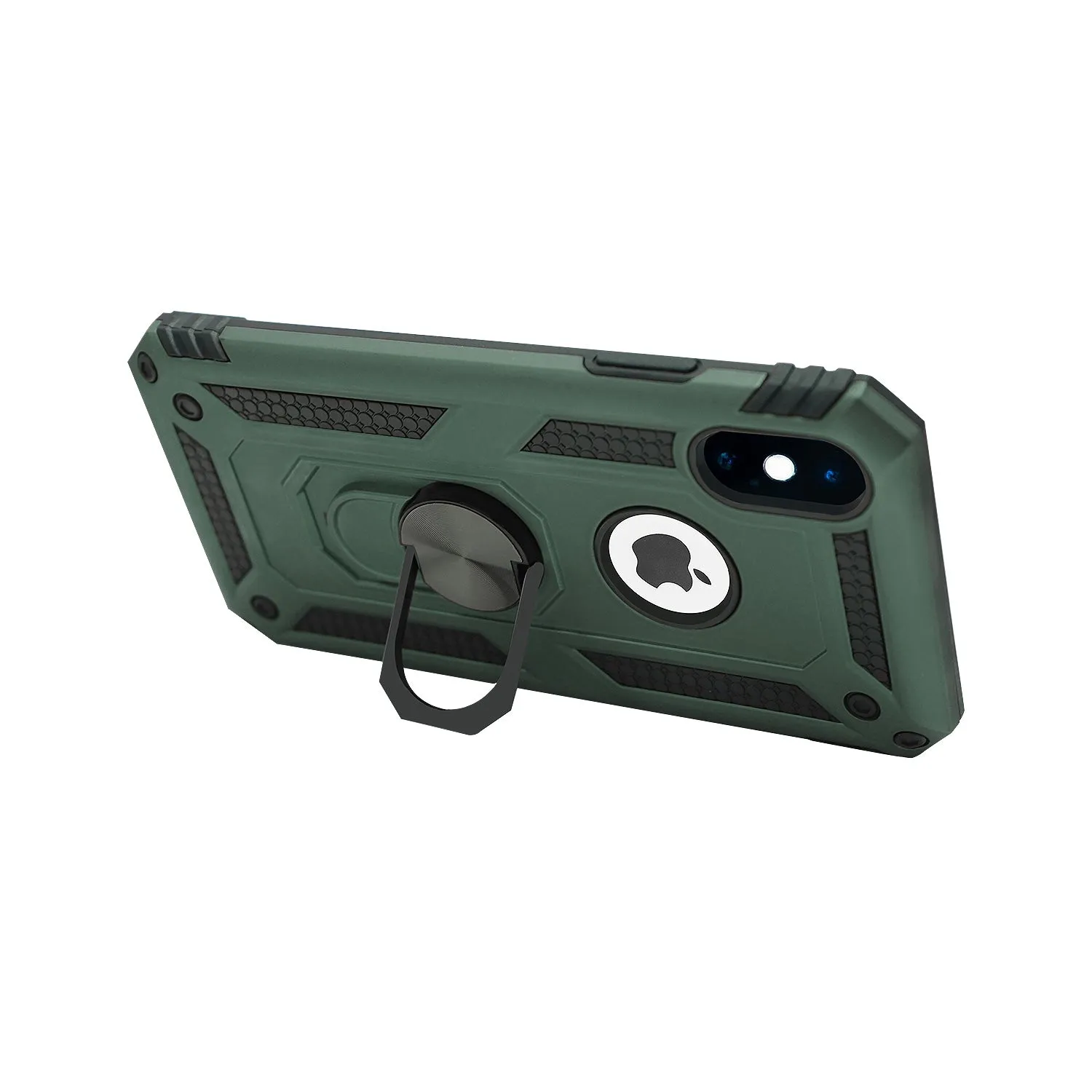 iPhone X /XS Case - Heavy-Duty, Ring Holder