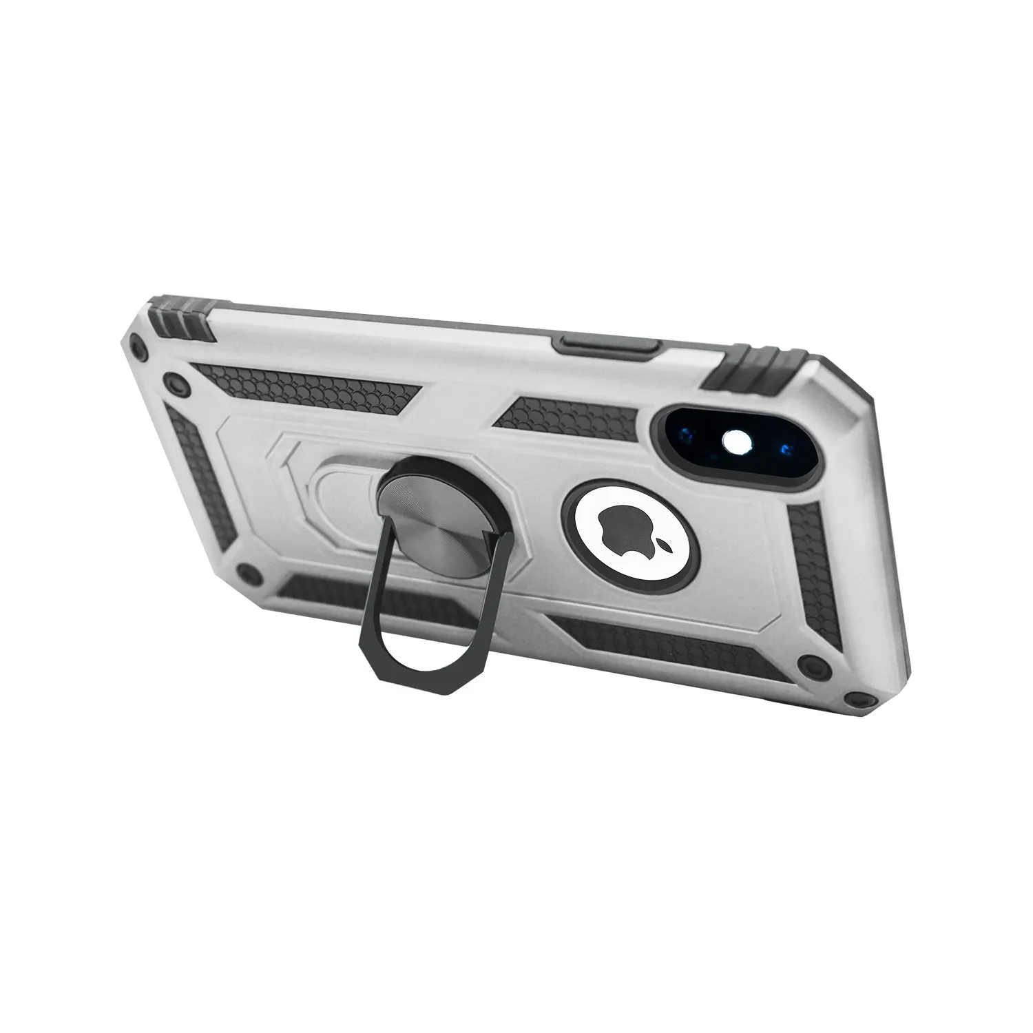 iPhone X /XS Case - Heavy-Duty, Ring Holder