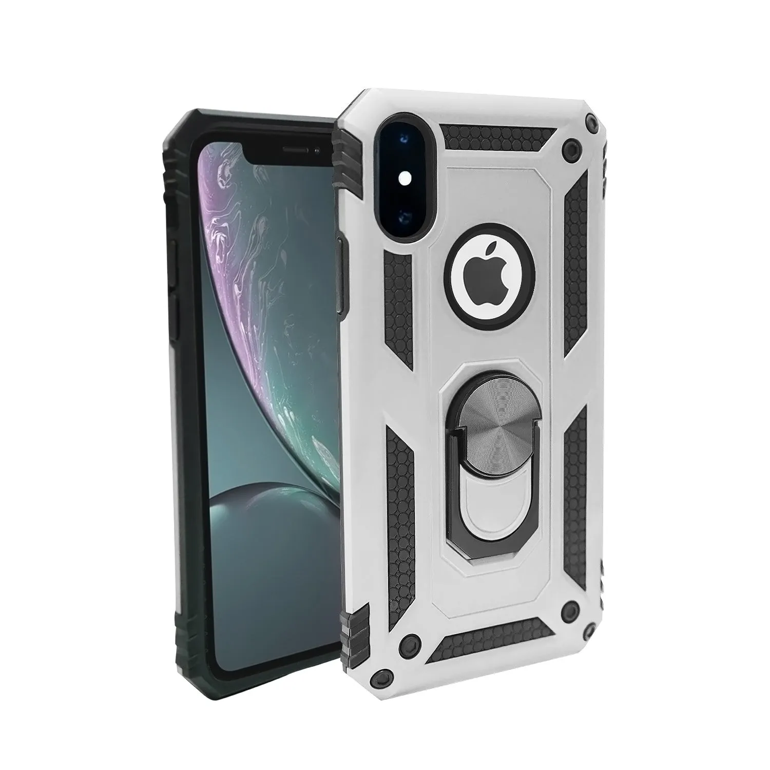 iPhone XS Max Case - Heavy-Duty, Ring Holder