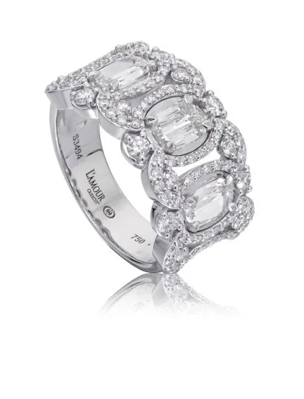 L’Amour Crisscut® Diamond Anniversary Band