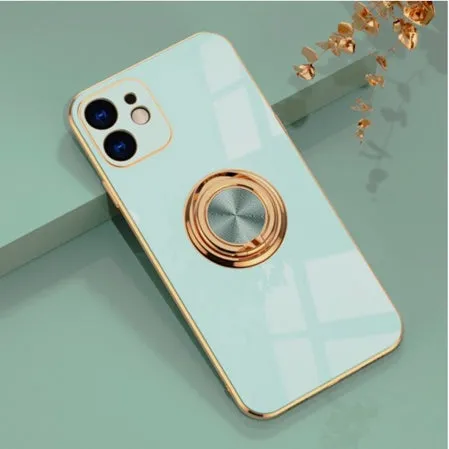 Luxury Royal Plating Ring Holder Phone Case For iPhone