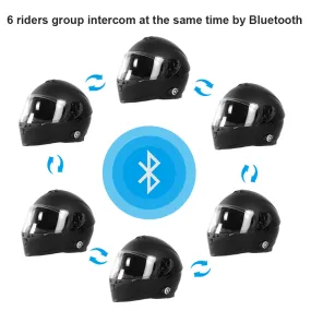 Martian Motorcycle Bluetooth Helmet Full Face Dual Visor with Bluetooth Headset 6 Riders intercom & 1000 Meter Communication: HM_BFULLFACE   Premium Leather Gloves