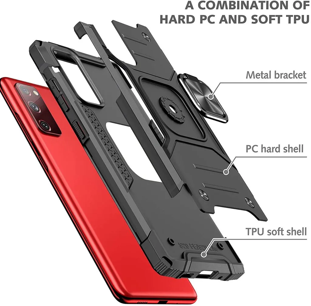 Samsung Galaxy S20 FE 5G Case - Heavy-Duty, Ring Holder