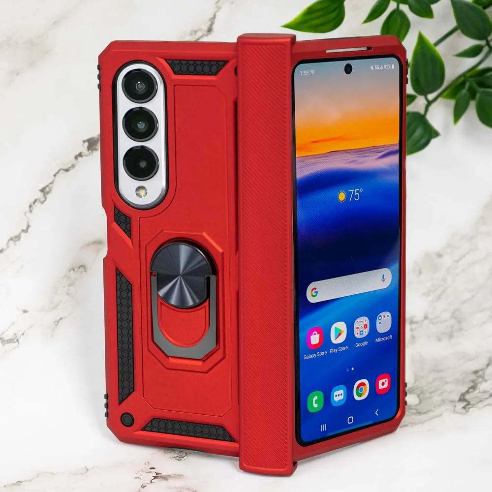 Samsung Galaxy Z Fold4 Case, Heavy-Duty and Ring Holder