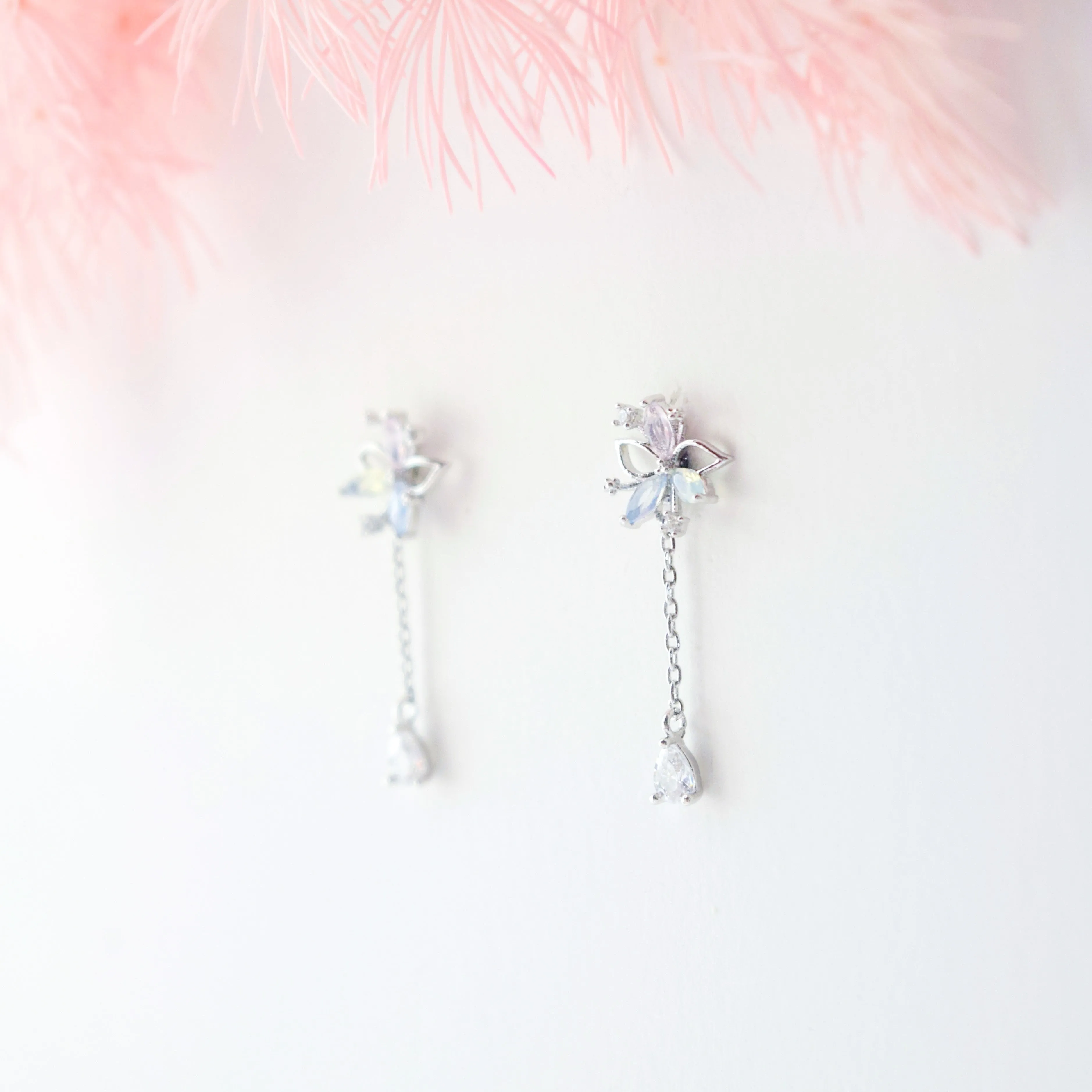 Silver Dandelion Earrings