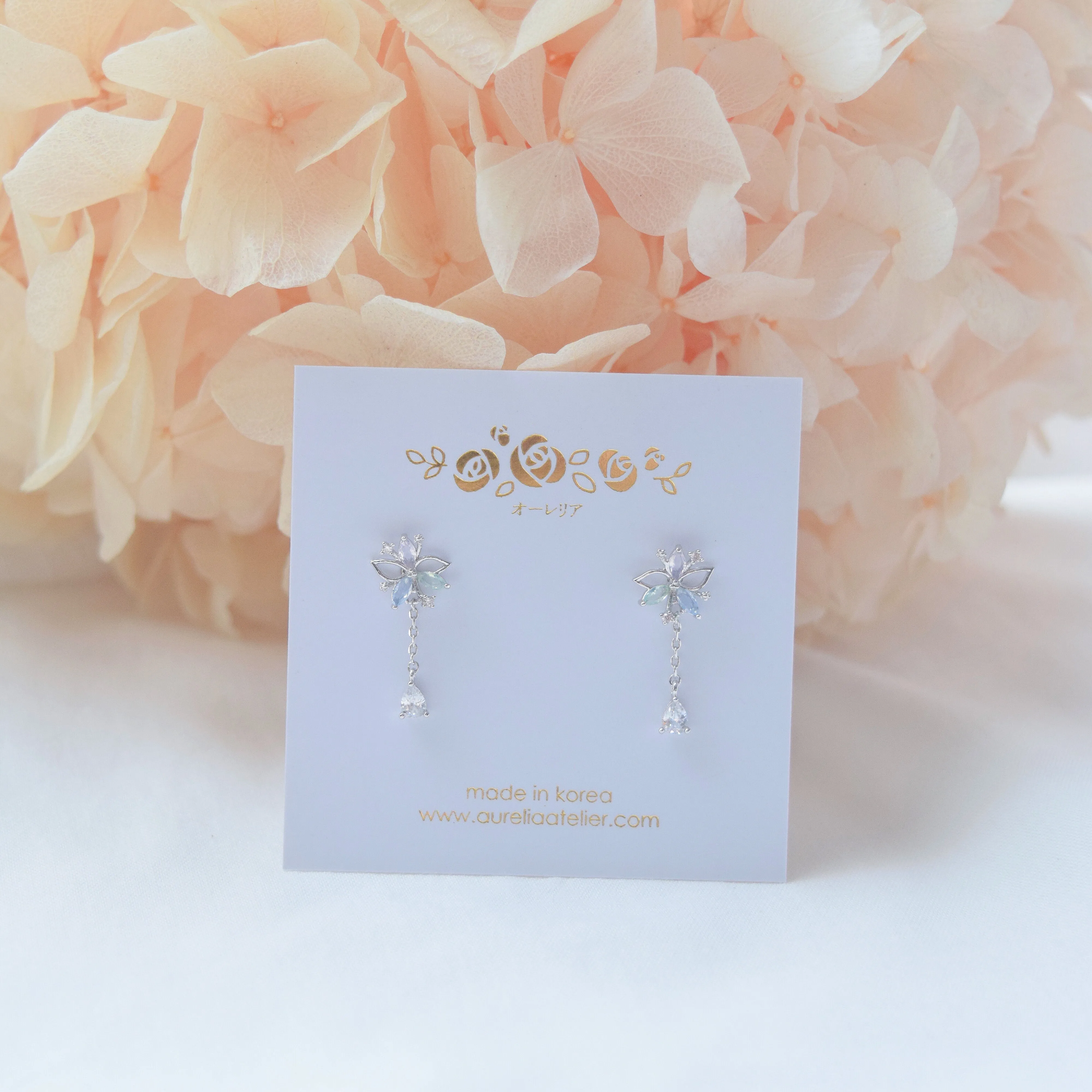 Silver Dandelion Earrings