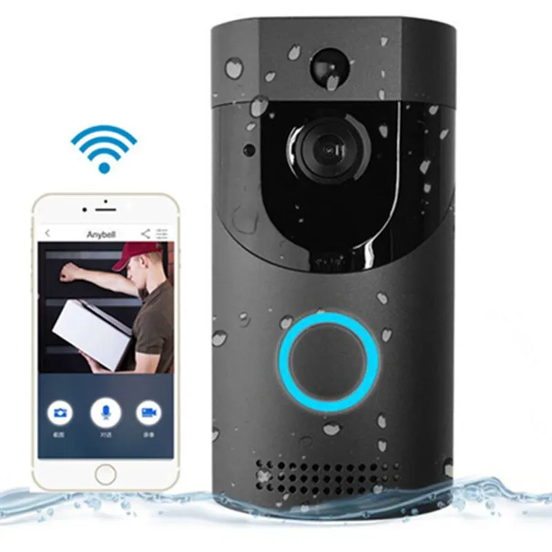 Smart HomeTuya Video Doorbell Wireless IP65 Waterproof 720P HD with Real-time Video, Two-Way Audio and PIR Motion Detection