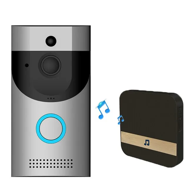 Smart HomeTuya Video Doorbell Wireless IP65 Waterproof 720P HD with Real-time Video, Two-Way Audio and PIR Motion Detection