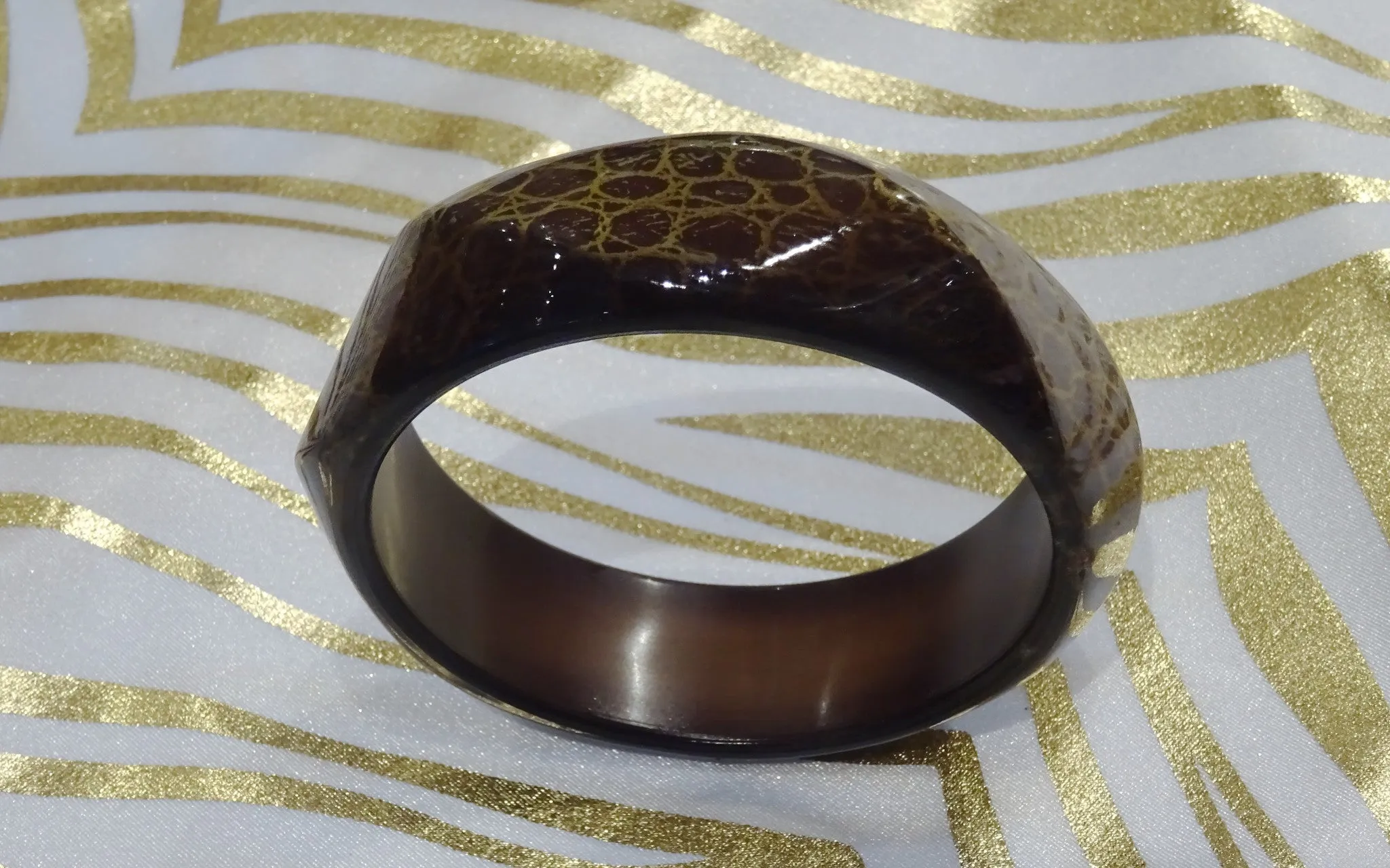 Snake Print Bangle