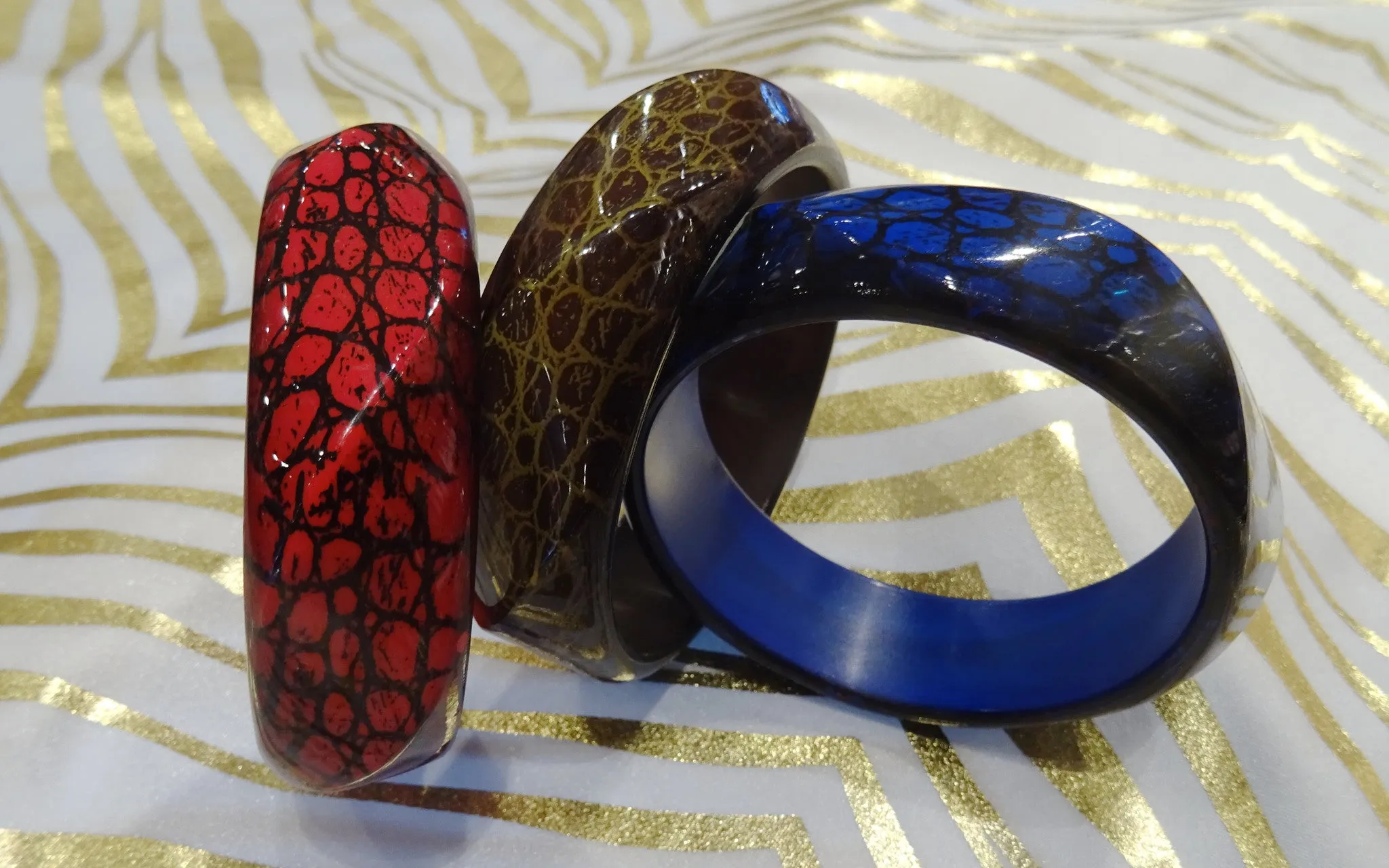 Snake Print Bangle