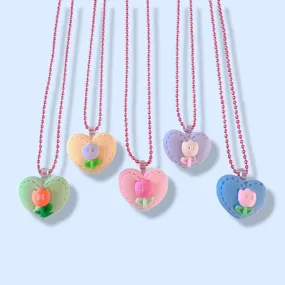 Tulip Heart Necklace