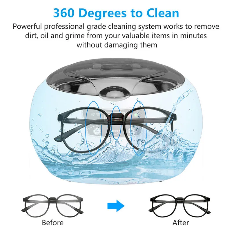 Ultrasonic Cleaner for Jewelry Parts Glasses