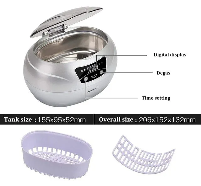 Ultrasonic Cleaner for Jewelry Parts Glasses