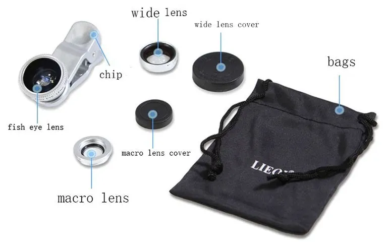 Universal Clip Lens for Mobile Phones