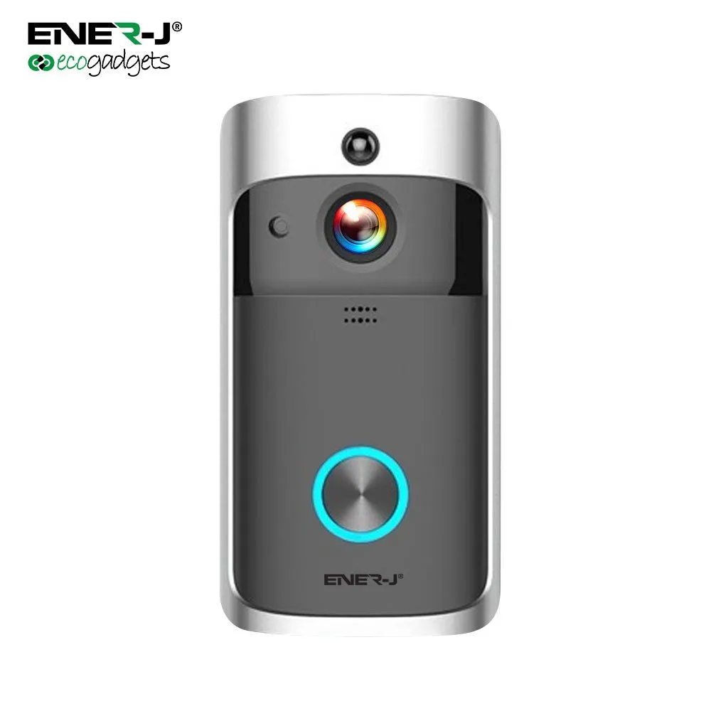 Video Doorbell Wireless Waterproof with Two Way Audio, PIR Motion Sensor Notification, Wide Angle, Night Vision, Alexa & Google Home Wi-Fi App Controller, Batteries Not Included