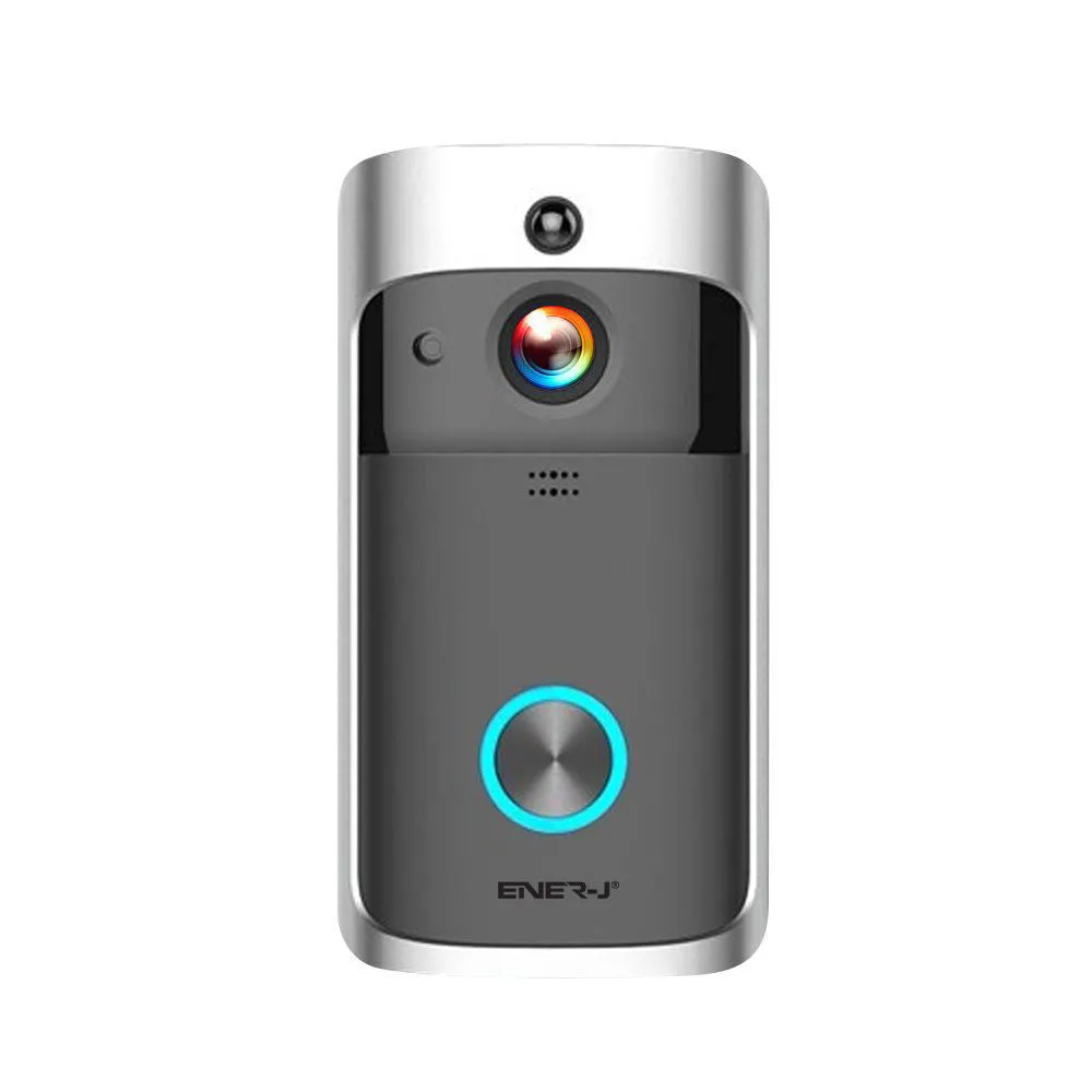 Video Doorbell Wireless Waterproof with Two Way Audio, PIR Motion Sensor Notification, Wide Angle, Night Vision, Alexa & Google Home Wi-Fi App Controller, Batteries Not Included