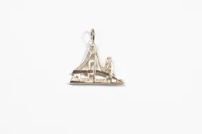 Yellow Gold Mackinac Bridge Pendant