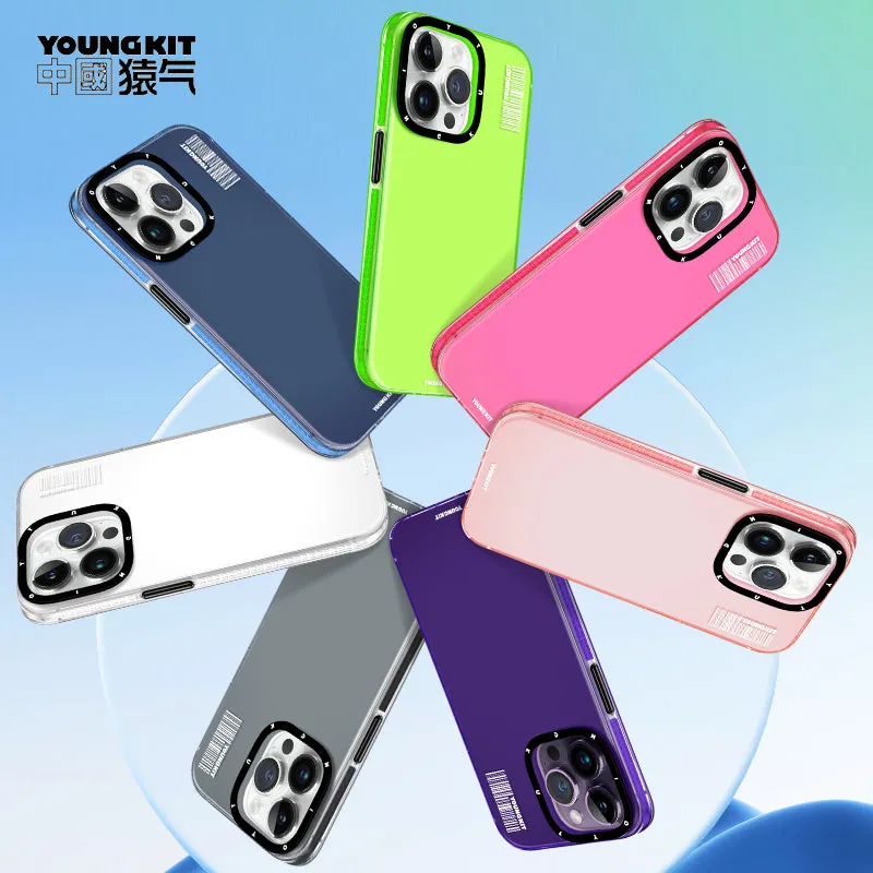 YOUNGKIT Crystal Color Slim Thin Matte Anti-Scratch Back Shockproof Cover Case