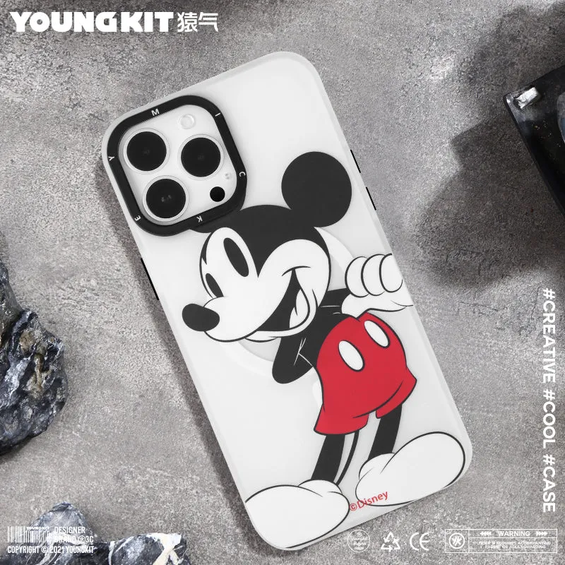 YOUNGKIT Disney MagSafe Slim Thin Matte Anti-Scratch Back Shockproof Cover Case