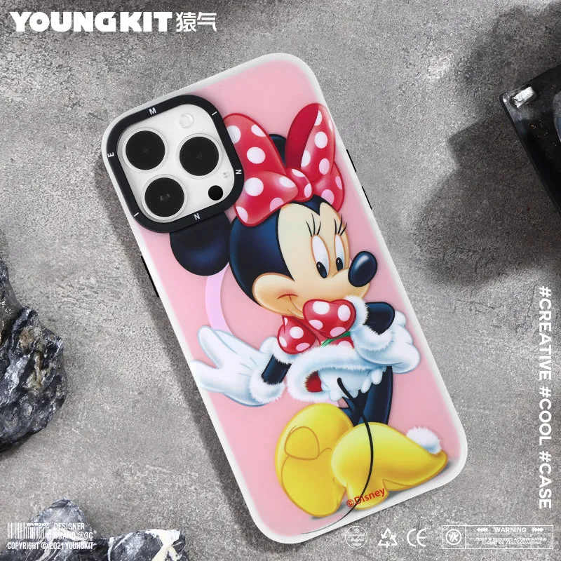 YOUNGKIT Disney MagSafe Slim Thin Matte Anti-Scratch Back Shockproof Cover Case